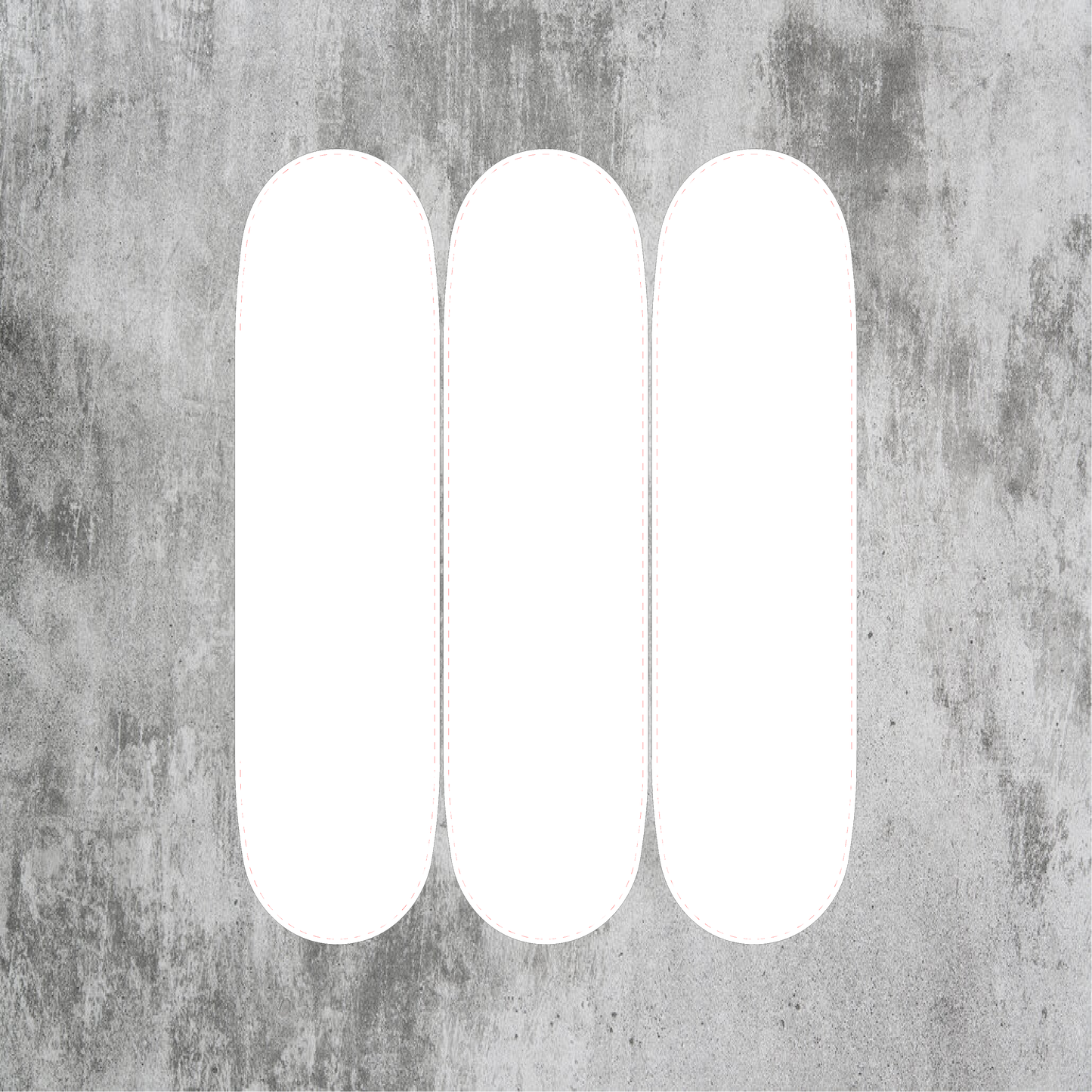 CUSTOM SKATEBOARD WALL ART - THREE DECKS (PRINTED GRIP TAPE)